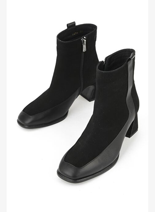 Ziya, Kadın Hakiki Deri Bot 1531030Z2596 Siyah - Görsel 6