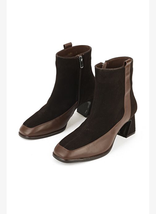 Ziya, Kadın Hakiki Deri Bot 1531030Z2596 Kahve - Görsel 6