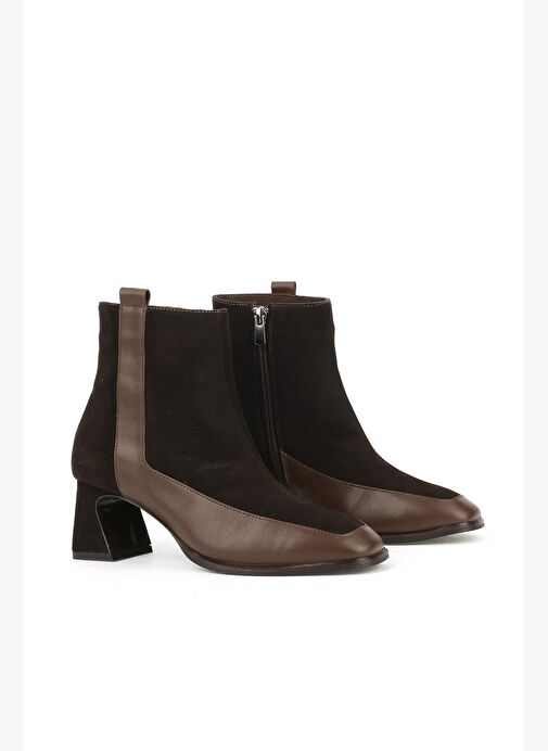 Ziya, Kadın Hakiki Deri Bot 1531030Z2596 Kahve - Görsel 3