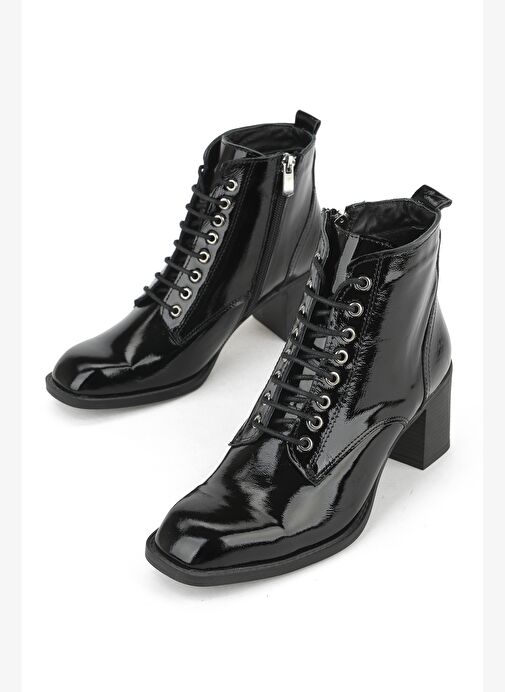 Ziya, Kadın Hakiki Deri Bot 1531020Z9804 Siyah - Görsel 6