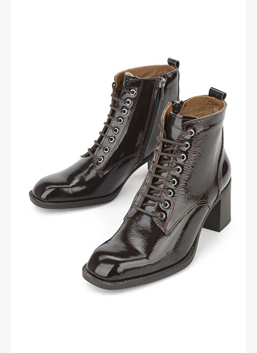 Ziya, Kadın Hakiki Deri Bot 1531020Z9804 Kahve - Görsel 6