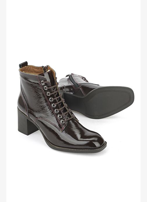 Ziya, Kadın Hakiki Deri Bot 1531020Z9804 Kahve - Görsel 5