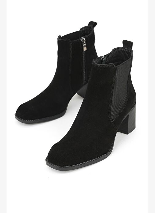 Ziya, Kadın Hakiki Deri Bot 1531020Z9805 Siyah - Görsel 6