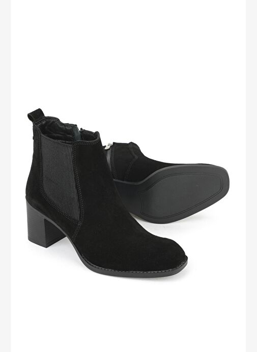 Ziya, Kadın Hakiki Deri Bot 1531020Z9805 Siyah - Görsel 5