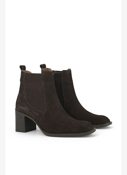 Ziya, Kadın Hakiki Deri Bot 1531020Z9805 Kahve - Görsel 3