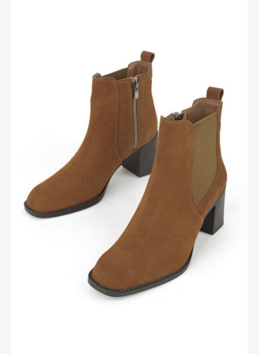 Ziya, Kadın Hakiki Deri Bot 1531020Z9805 Taba - Görsel 6