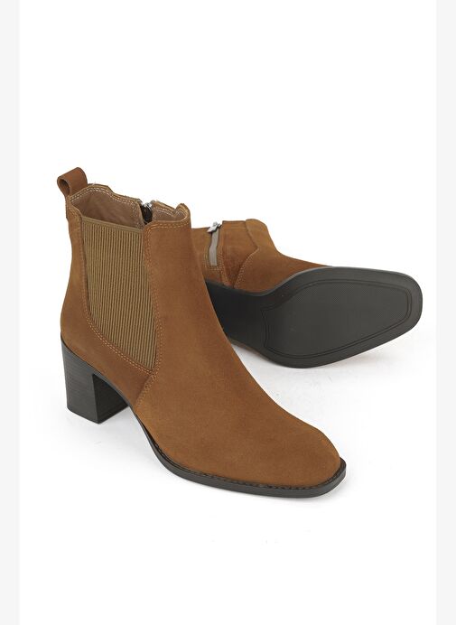 Ziya, Kadın Hakiki Deri Bot 1531020Z9805 Taba - Görsel 5