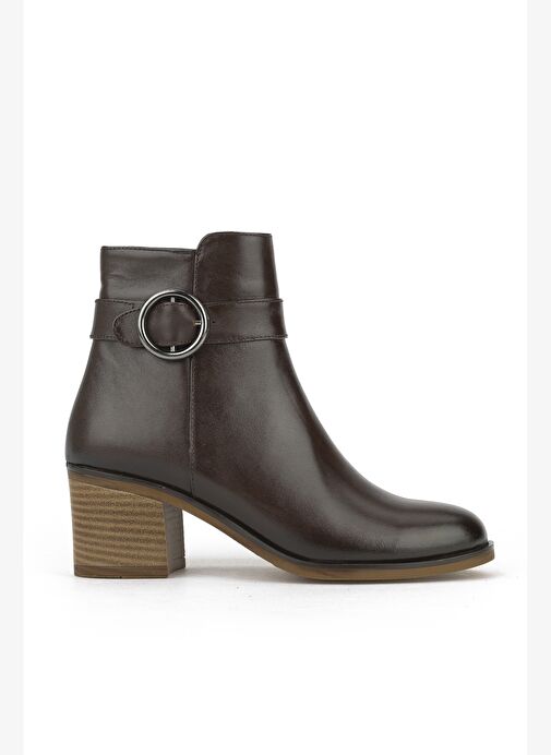 Ziya, Kadın Hakiki Deri Bot 1531020Z301 Kahve - Görsel 2