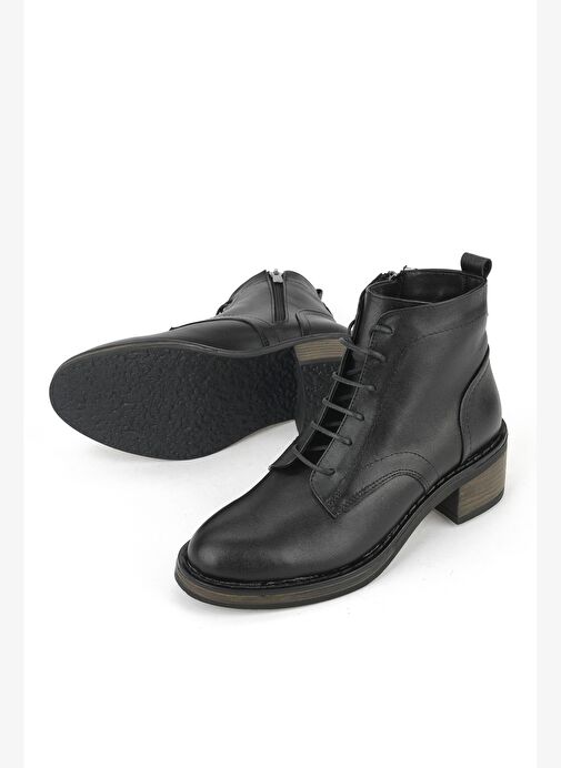 Ziya, Kadın Hakiki Deri Bot 1531020Z2327 Siyah - Görsel 5