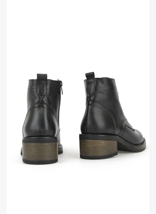 Ziya, Kadın Hakiki Deri Bot 1531020Z2327 Siyah - Görsel 4