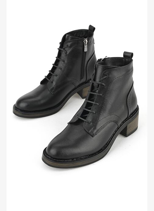 Ziya, Kadın Hakiki Deri Bot 1531020Z2327 Siyah - Görsel 6