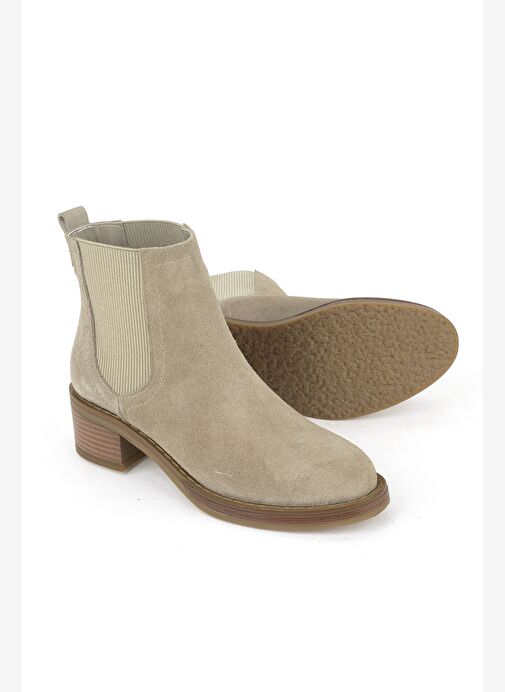 Ziya, Kadın Hakiki Deri Bot 1531020Z2325 Bej - Görsel 5