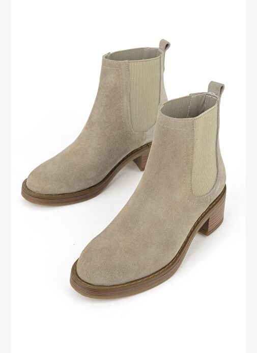 Ziya, Kadın Hakiki Deri Bot 1531020Z2325 Bej - Görsel 6