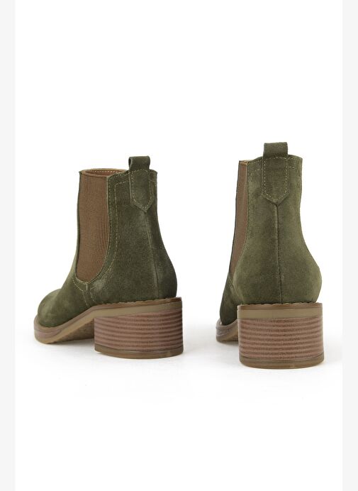 Ziya, Kadın Hakiki Deri Bot 1531020Z2325 Haki - Görsel 4