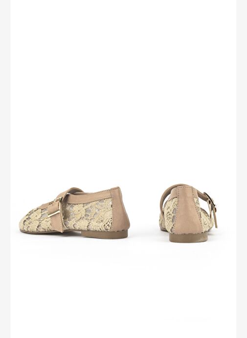 Ziya, Kadın Hakiki Deri Babet 1531054Z2971 Ten - Görsel 4