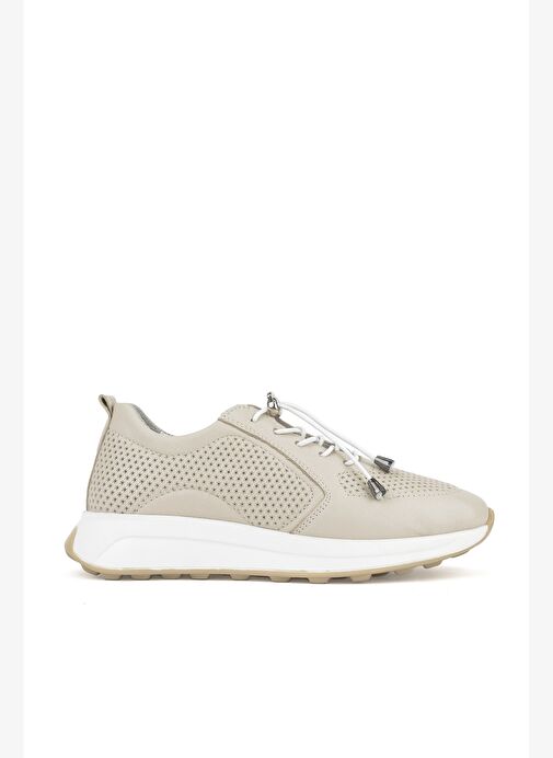 Ziya, Kadın Hakiki Deri Sneaker 1511050Z2341 Bej - Görsel 2