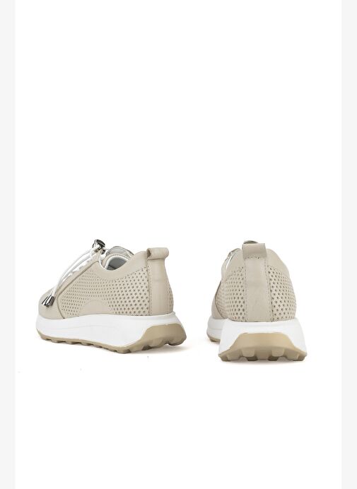 Ziya, Kadın Hakiki Deri Sneaker 1511050Z2341 Bej - Görsel 4