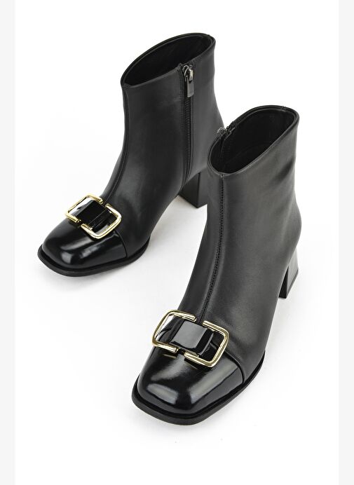 Ziya, Kadın Hakiki Deri Bot 1531050Z26104557K Siyah - Görsel 6