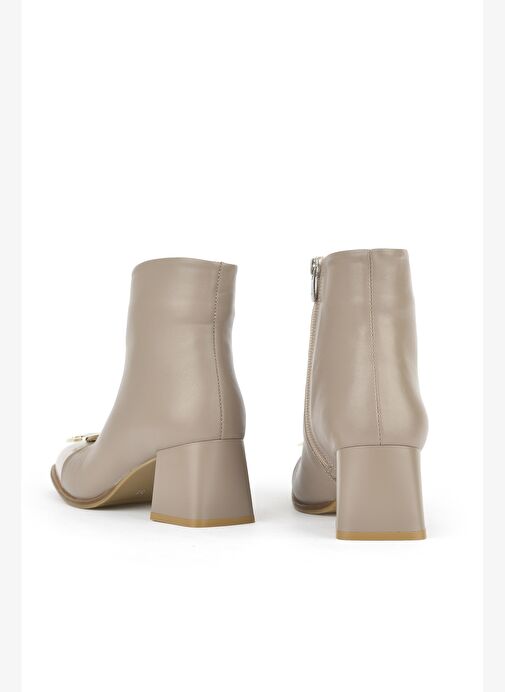 Ziya, Kadın Hakiki Deri Bot 1531050Z26104557K Vizon - Görsel 4