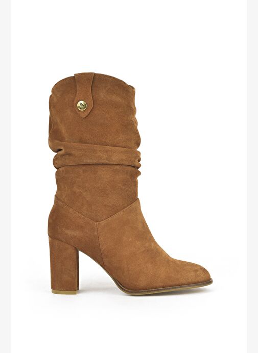 Ziya, Kadın Hakiki Deri Çizme 1531050Z25100670K Taba - Görsel 2