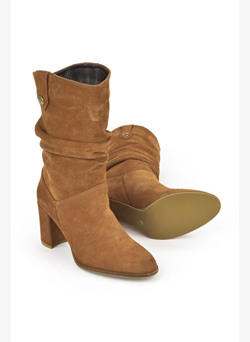 Ziya, Kadın Hakiki Deri Çizme 1531050Z25100670K Taba - Görsel 5