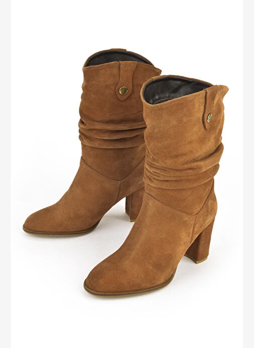 Ziya, Kadın Hakiki Deri Çizme 1531050Z25100670K Taba - Görsel 6