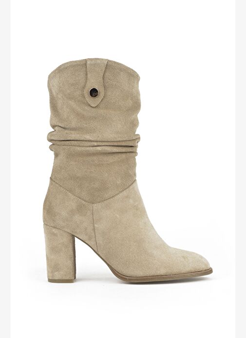 Ziya, Kadın Hakiki Deri Çizme 1531050Z25100670K Bej - Görsel 2