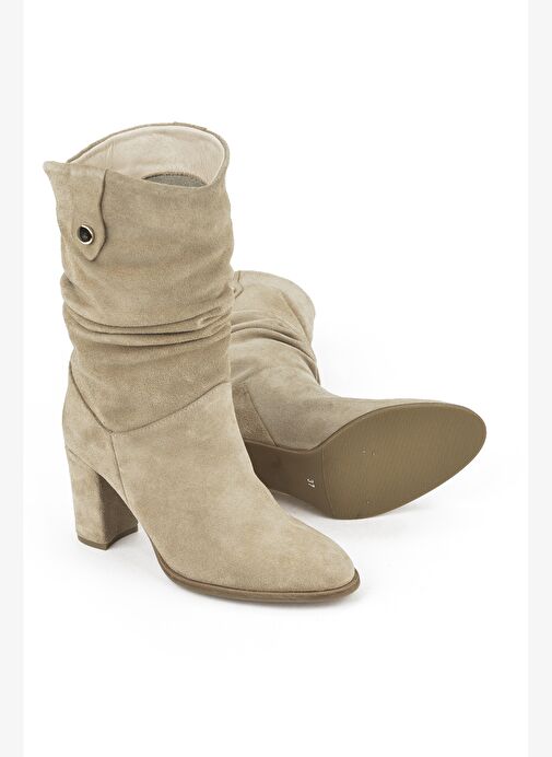 Ziya, Kadın Hakiki Deri Çizme 1531050Z25100670K Bej - Görsel 5