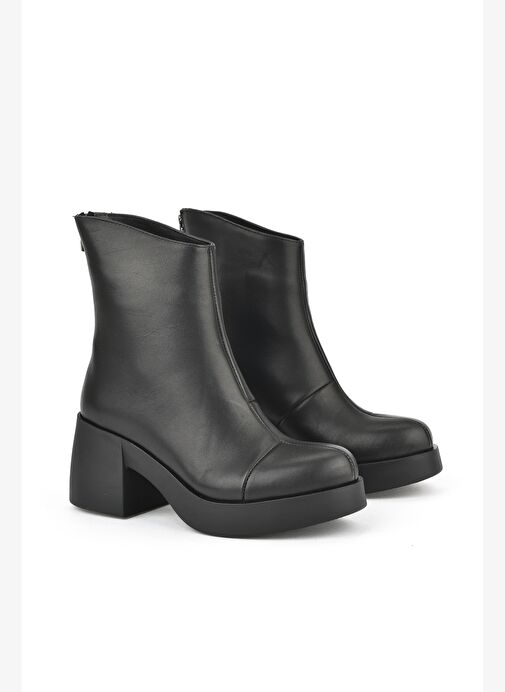 Ziya, Kadın Hakiki Deri Bot 1531050Z26105358K Siyah - Görsel 3