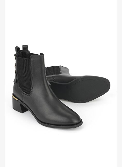 Ziya, Kadın Hakiki Deri Bot 1531050Z26103552K Siyah - Görsel 5