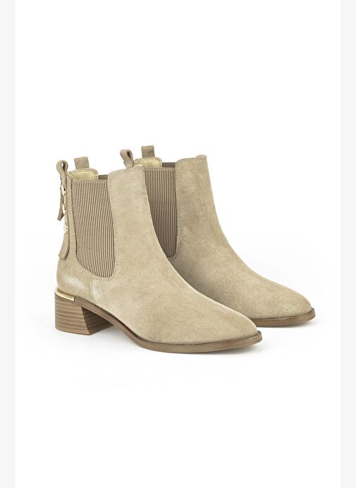 Ziya, Kadın Hakiki Deri Bot 1531050Z26103552K2 Bej - Görsel 3