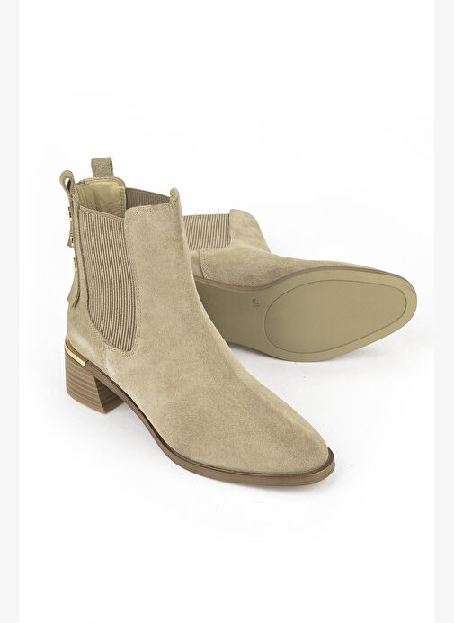 Ziya, Kadın Hakiki Deri Bot 1531050Z26103552K2 Bej - Görsel 5