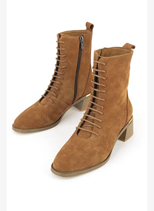 Ziya, Kadın Hakiki Deri Bot 1531050Z26103551K2 Taba - Görsel 6