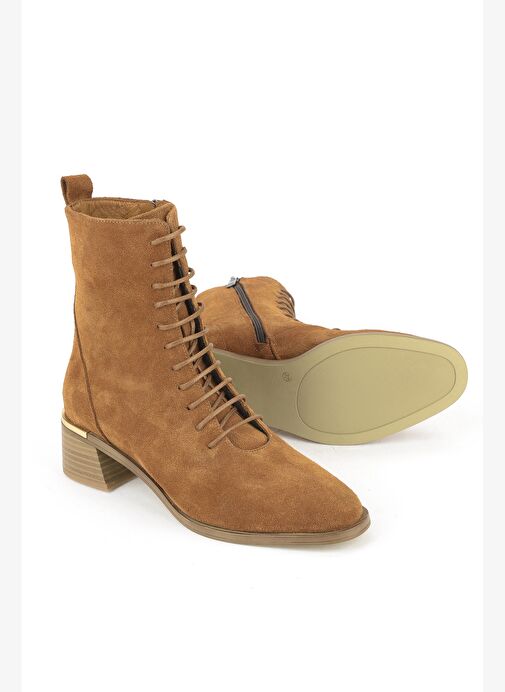 Ziya, Kadın Hakiki Deri Bot 1531050Z26103551K2 Taba - Görsel 5