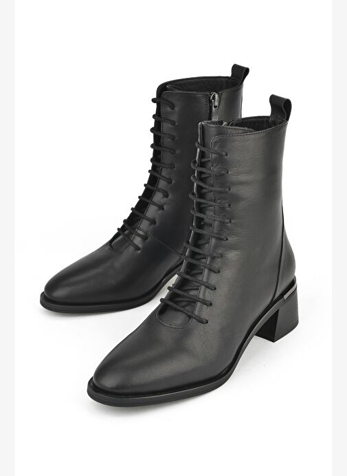 Ziya, Kadın Hakiki Deri Bot 1531050Z26103551K Siyah - Görsel 6