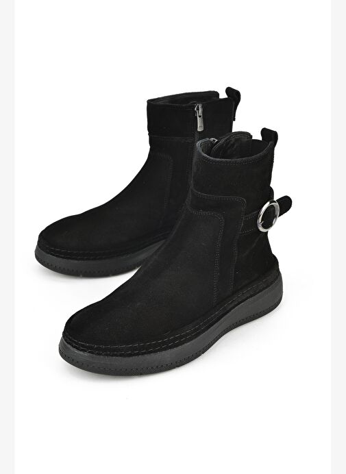 Ziya, Kadın Hakiki Deri Bot 1531050Z26105252K Siyah - Görsel 6