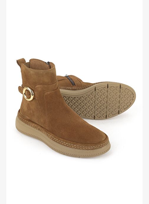 Ziya, Kadın Hakiki Deri Bot 1531050Z26105252K Taba - Görsel 5