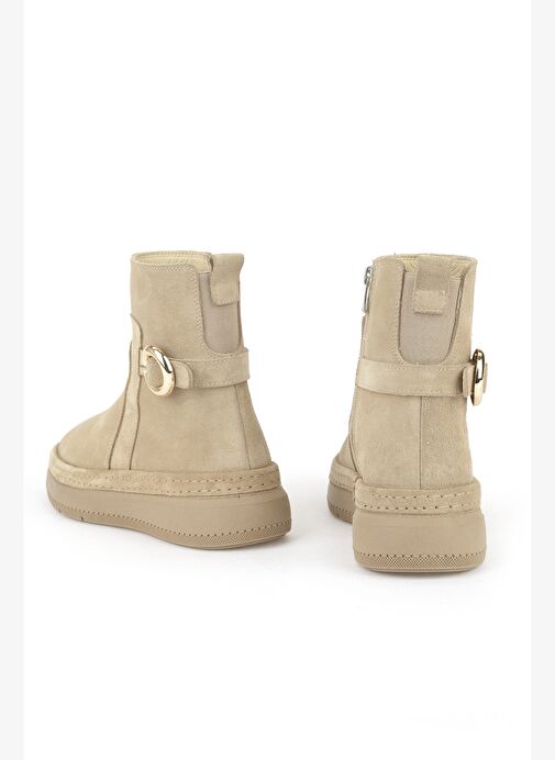 Ziya, Kadın Hakiki Deri Bot 1531050Z26105252K Bej - Görsel 4