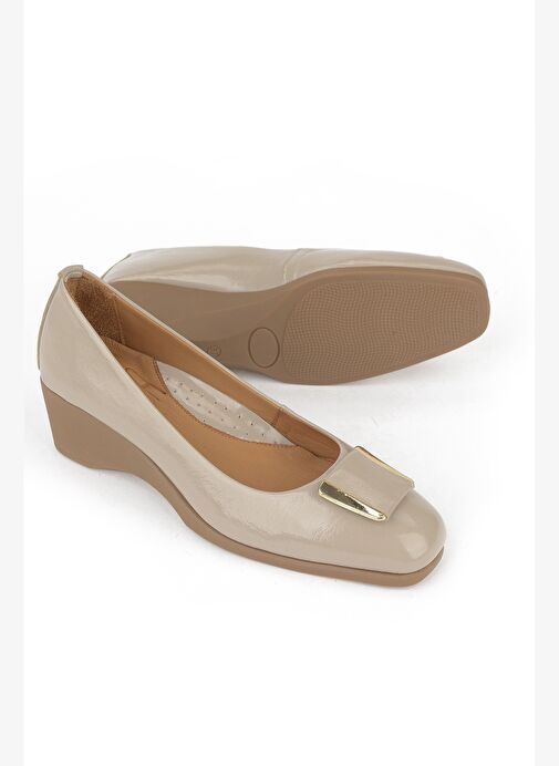 Ziya, Kadın Hakiki Deri Ayakkabı 1531050Z25140128Y Vizon - Görsel 6