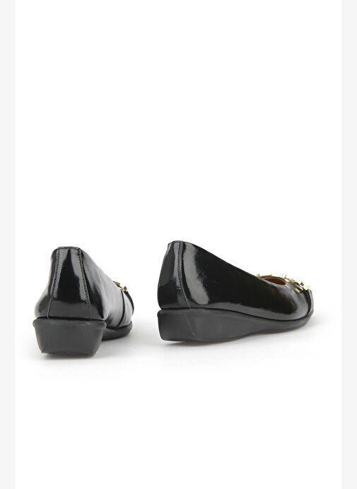 Ziya, Kadın Hakiki Deri Babet 1531050Z26142208K Siyah - Görsel 5