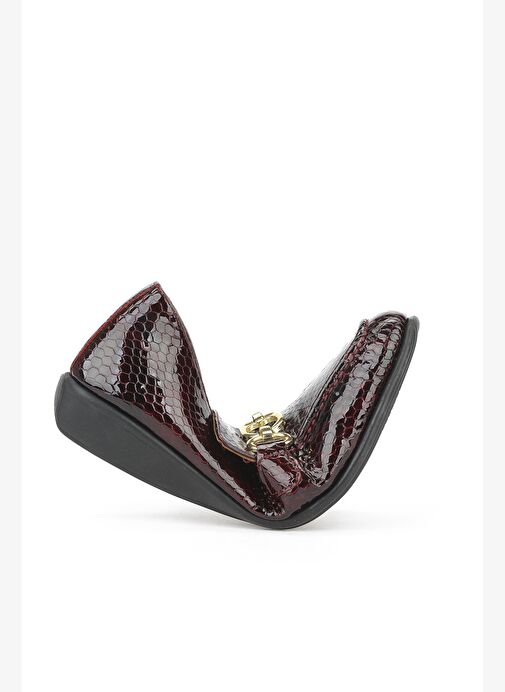 Ziya, Kadın Hakiki Deri Ayakkabı 1531050Z26142209K Bordo - Görsel 4