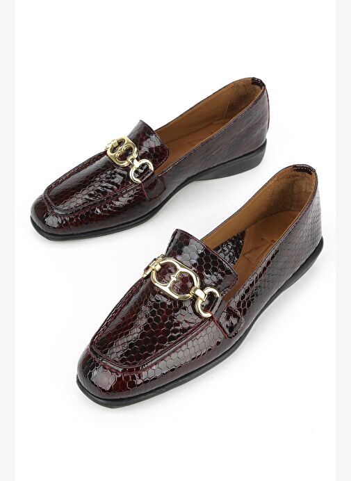 Ziya, Kadın Hakiki Deri Ayakkabı 1531050Z26142209K Bordo - Görsel 7