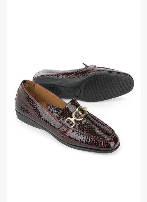 Ziya, Kadın Hakiki Deri Ayakkabı 1531050Z26142209K Bordo - Görsel 6