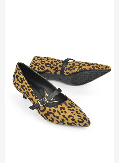 Ziya, Kadın Hakiki Deri Ayakkabı 1531050Z26104804K2 Leopar - Görsel 5