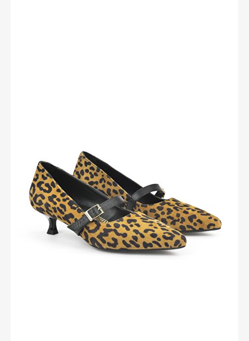 Ziya, Kadın Hakiki Deri Ayakkabı 1531050Z26104804K2 Leopar - Görsel 3