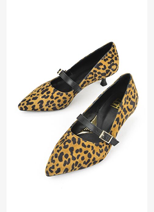 Ziya, Kadın Hakiki Deri Ayakkabı 1531050Z26104804K2 Leopar - Görsel 6