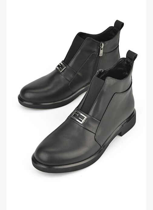 Ziya, Kadın Hakiki Deri Bot 1531050Z26103457K Siyah - Görsel 6