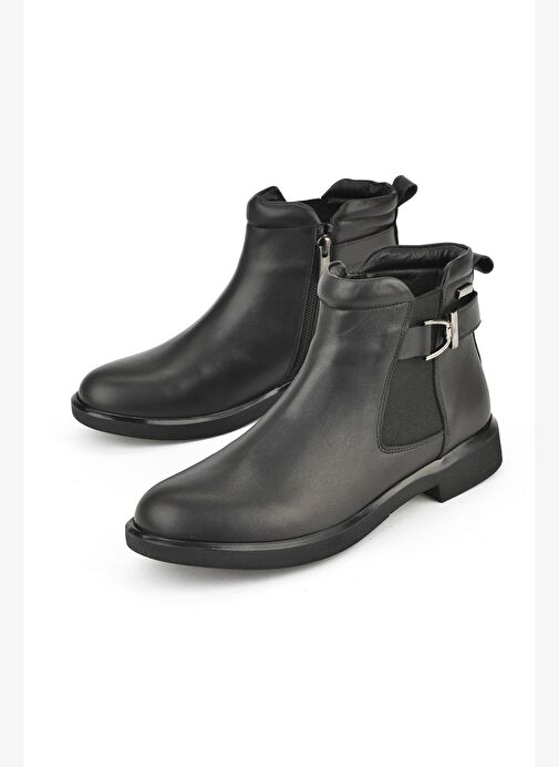 Ziya, Kadın Hakiki Deri Bot 1531050Z26103460K Siyah - Görsel 6