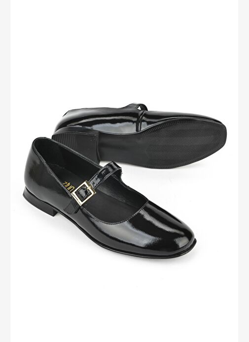 Ziya, Kadın Hakiki Deri Babet 1531050Z25100780K2 Siyah - Görsel 5