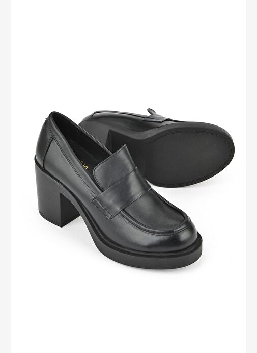 Ziya, Kadın Hakiki Deri Ayakkabı 1531050Z25101100Y Siyah - Görsel 5